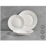 Service de Vaisselle Vivalto F-LBP100-80-90 Blanc Verre opalin (2 Unités)