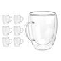 Tasse mug Vivalto OCT-DG2225L Transparent 340 ml (6 Unités)