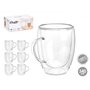 Tasse mug Vivalto OCT-DG2225L Transparent 340 ml (6 Unités)