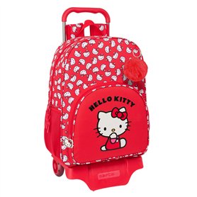 Cartable à roulettes Hello Kitty Iconic Blanc Rouge 33 x 42 x 14 cm Cartable à roulettes Hello Kitty Iconic Blanc Rouge 33 x 42 x 14 cm