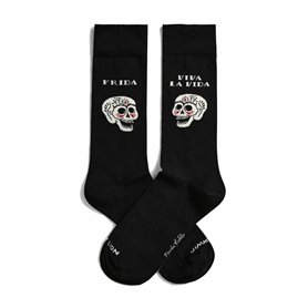 Chaussettes Jimmy Lion Frida Viva La Vida Noir 41-46