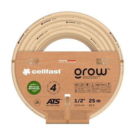 Tuyau d'arrosage Cellfast Grow 25 m PVC Beige