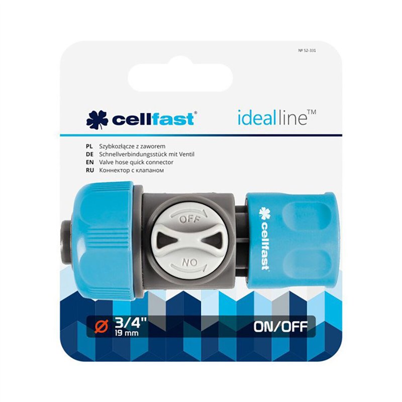 Image secondaire de Connecteur de tuyau Cellfast 3/4