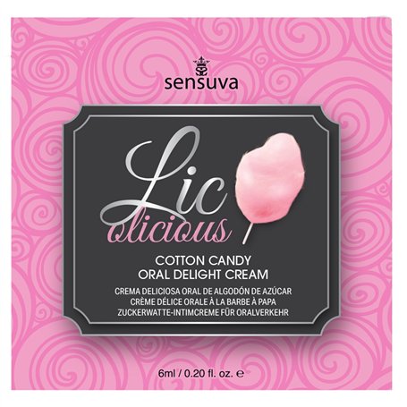 Lubrifiant aromatisé Sensuva Coton de sucre 6 ml