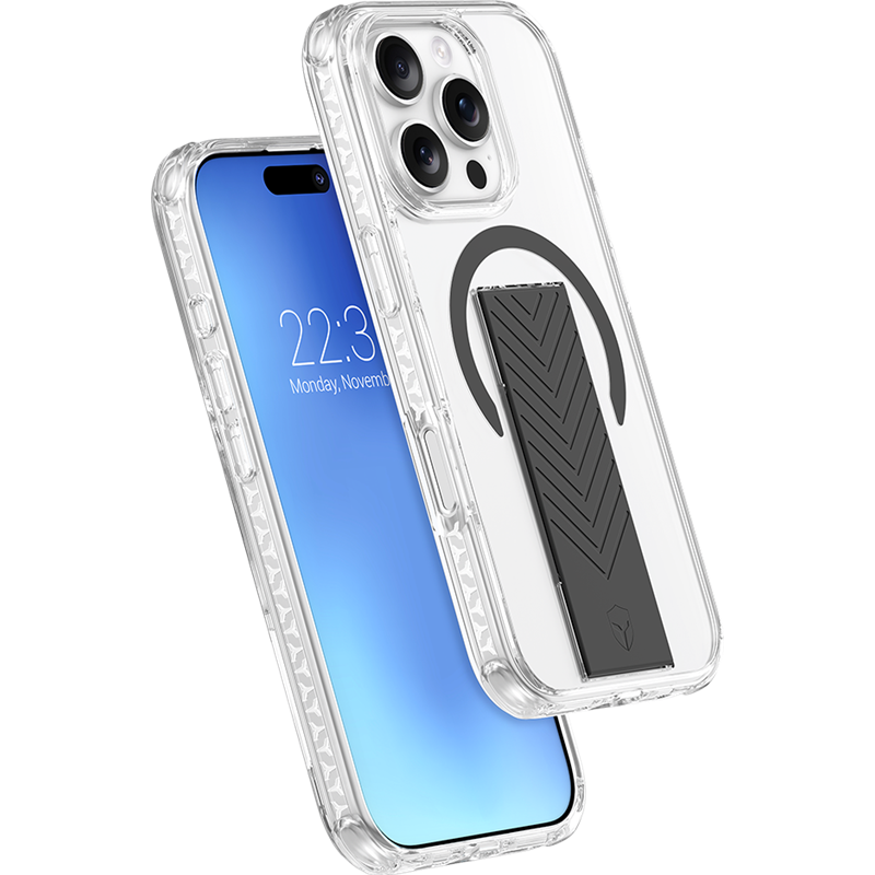 Coque renforcée MagSafe iPhone 16 Pro AIR Grip 3m Noire + Garantie à vie Force Case