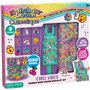 Coffret fabrication automatique de bracelets élastiques - BANDAI - Rainbow Loom Cute Tique - Contient 1200 Élastiques et accesso