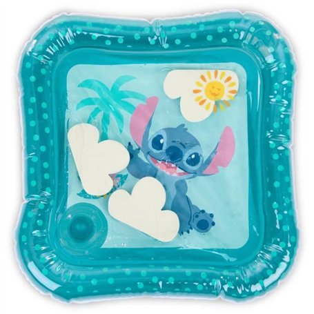 DISNEY BABY - STITCH - Tapis d'eau pour bébé, jeu sensoriel et d'éveil?, gonflable, facile a nettoyer, pliable, des la naissance