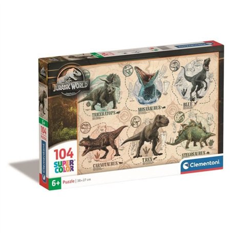 CLEMENTONI - 104 pieces - Jurassic World
