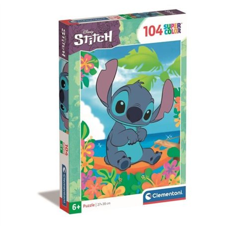 Puzzle - CLEMENTONI - Stitch - 104 pieces - Dessins animés et BD - Enfant