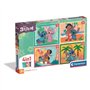 CLEMENTONI - Puzzle 4 en 1 - Stitch