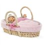 Accessoires poupons - COROLLE - Ensemble Couffin Peluche Rose - pour poupons 36 et 42 cm - des 3 ans