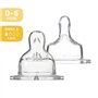 Tétine plate anti-coliques Dodie Sensation+ col large débit 1 pour bébé 0 mois