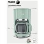 Cafetiere filtre - FAGOR - FG1560 - 1,5L - 12 tasses - Maintien au chaud