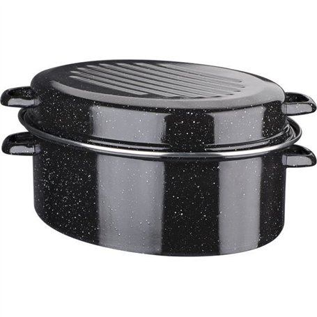 Cocotte acier émaillé - GSW - Daubiere Email - 32 cm - Ovale - Induction