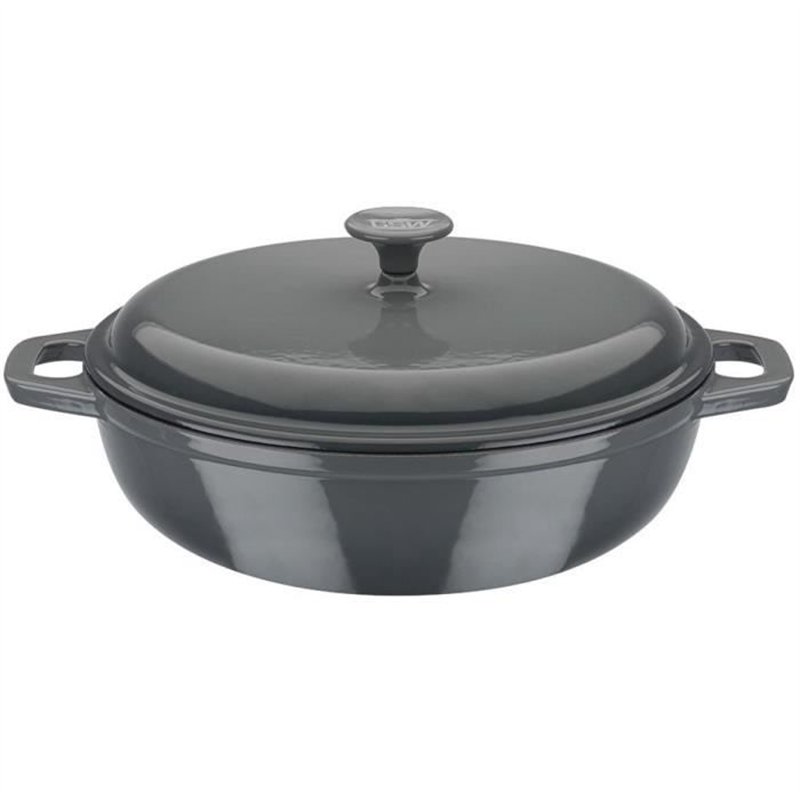 Cocotte fonte massive - GSW - GREY SHADOW - 30 cm - Ronde - Induction - Gris