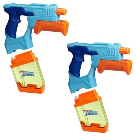 Nerf Dunk-Fill, Pack de 2 pistolets à eau, réservoirs à remplissage instantané facile, jouets d'eau, Super Soaker, dès 6 ans