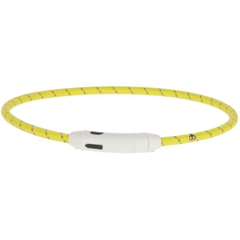 KERBL - Collier LED Jaune - 65 cm x 10 mm- Maxi Safe - Jaune
