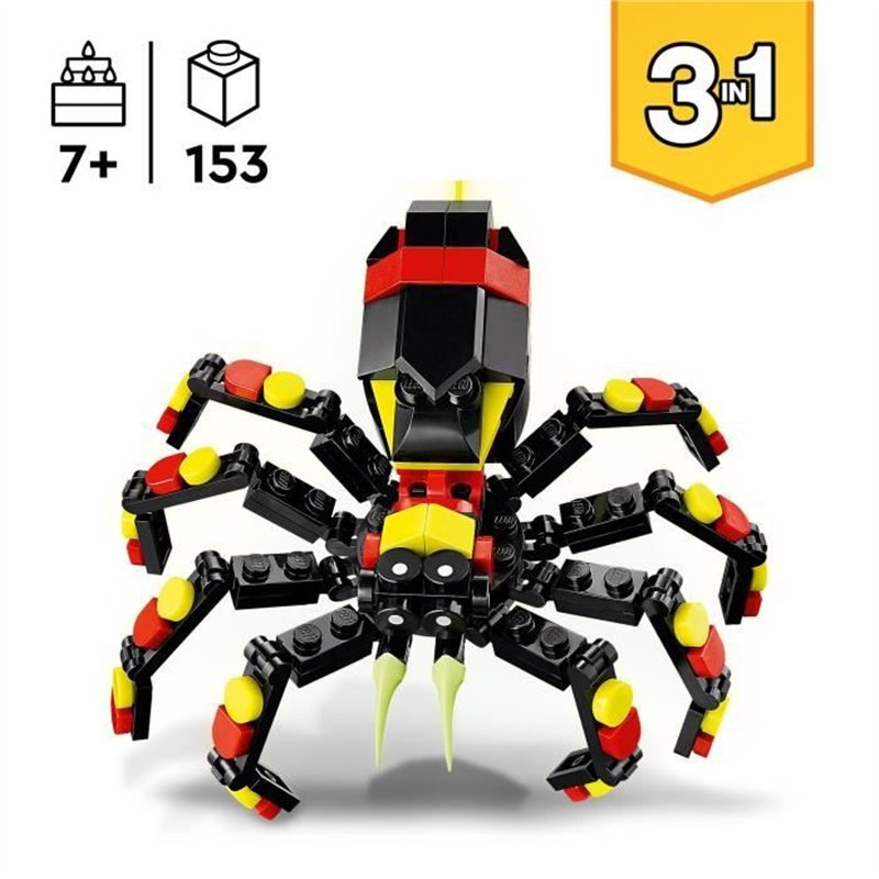 Image secondaire de LEGO Creator 31159 3-en-1 Animaux sauvages : l'araignée surprenante - Jouet des 7 ans