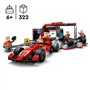 LEGO City 60443 Arret au stand de F1 avec voiture Ferrari - Jouet pour garçon des 6 ans