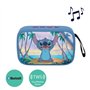 Enceinte Bluetooth portable Stitch avec finition en tissu