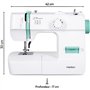 Machine a Coudre - MEDION - SM 70 - 71W - 12 Points - 700 tr/min  LED - Turquoise