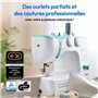 Machine a Coudre - MEDION - SM 60 - 62W - 24 Points + Points Doubles - 700 tr/min - LED - Turquoise