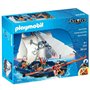 PLAYMOBIL 5810 Chaloupe des pirates, avec canon, Flotte dans l'eau, 3 personnages, 84 pieces, Les pirates, Des 4 ans