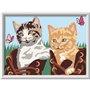 CreArt Kids 18x24cm, Numéro d'Art, Chatons et Chaussures, Kit de peinture par numéros Numéro d'Art, Des 7 ans, 25528, Ravensburg