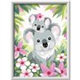 CreArt Kids 18x24cm Maman koala et son bébé, Kit de peinture par numéros Numéro d'Art, Des 9 ans, 25833, Ravensburger