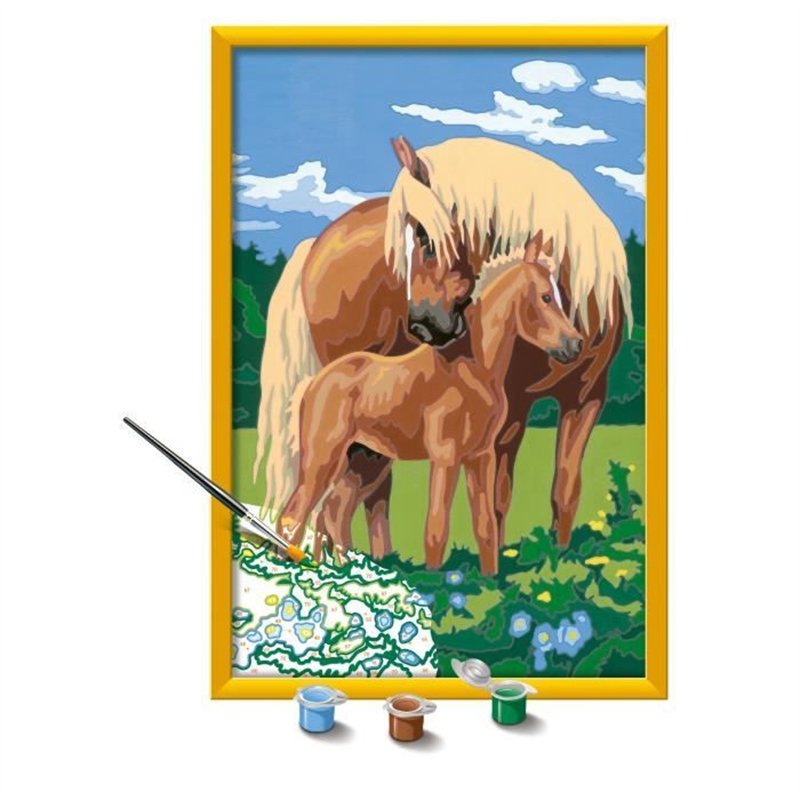 Image secondaire de CreArt Kids 31x21cm Fiers chevaux, Kit de peinture par numéros Numéro d'Art, Des 7 ans, 25850, Ravensburger
