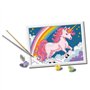 CreArt Kids 18x24cm Licorne Néon, Kit de peinture par numéros Numéro d'Art, Des 7 ans, 25904, Ravensburger