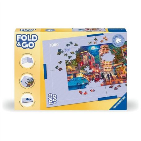 Plateau de puzzle en carton pliable, Pinces de fixation, Pour puzzle jusqu'au 1000 pieces, 17971, Ravensburger