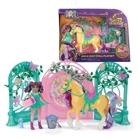 SPIN MASTER PLAYSET MINI POUPEE AVA ET LEAF COLOR REVEAL Unicorn Academy
