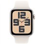 Apple Watch SE GPS + Cellular - 44mm - Boîtier Starlight Aluminium - Bracelet Starlight Sport Band - M/L