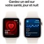 Apple Watch SE GPS + Cellular - 44mm - Boîtier Starlight Aluminium - Bracelet Starlight Sport Band - M/L