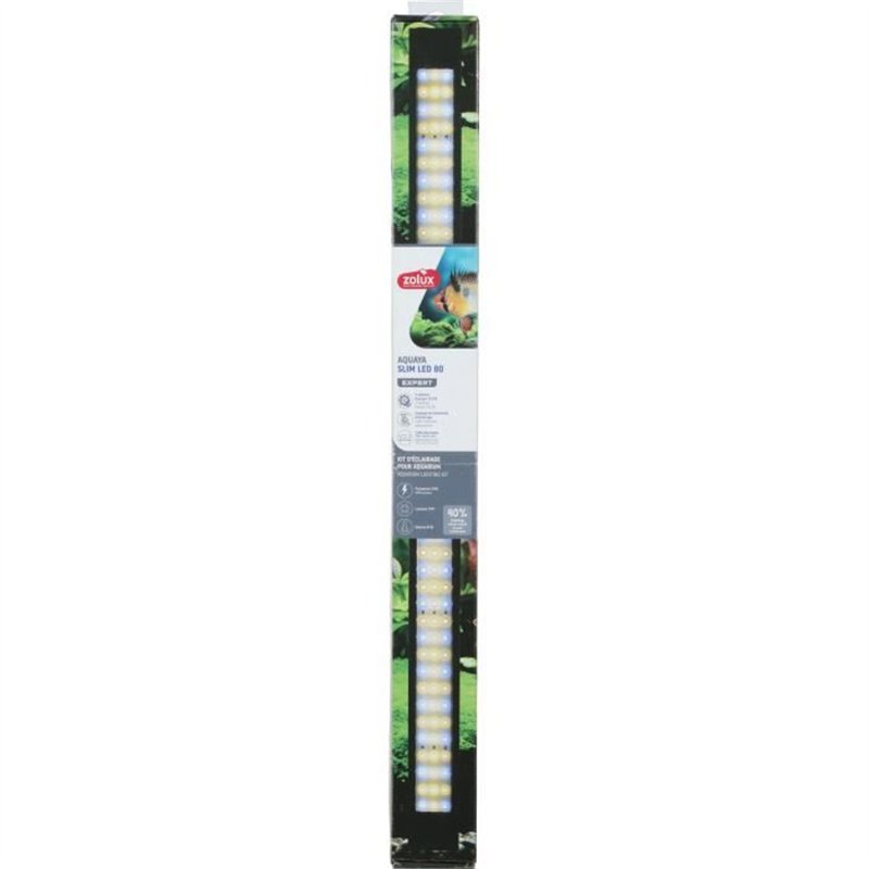 Rampe d'éclairage - Zolux - Slim LED dimmable - Ajustable et adaptable en remplacement d'un tube néon T8 ou T5 - 80 cm
