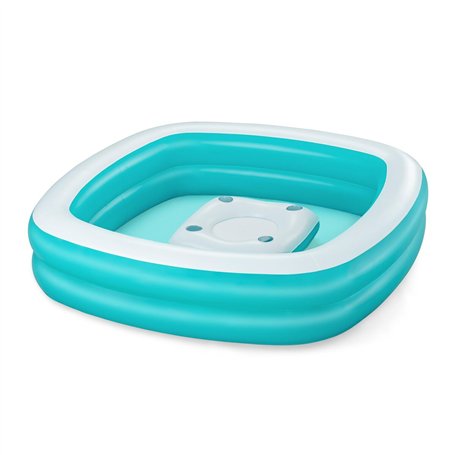 Bestway Piscine Gonflable Enfant 2 Chambres Family Table Flottante 218x218x48 cm +6 Ans