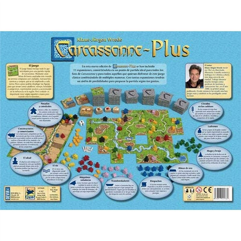 Image secondaire de Jeu de société Devir CARCASSO + BASICO & 11 EXPAN