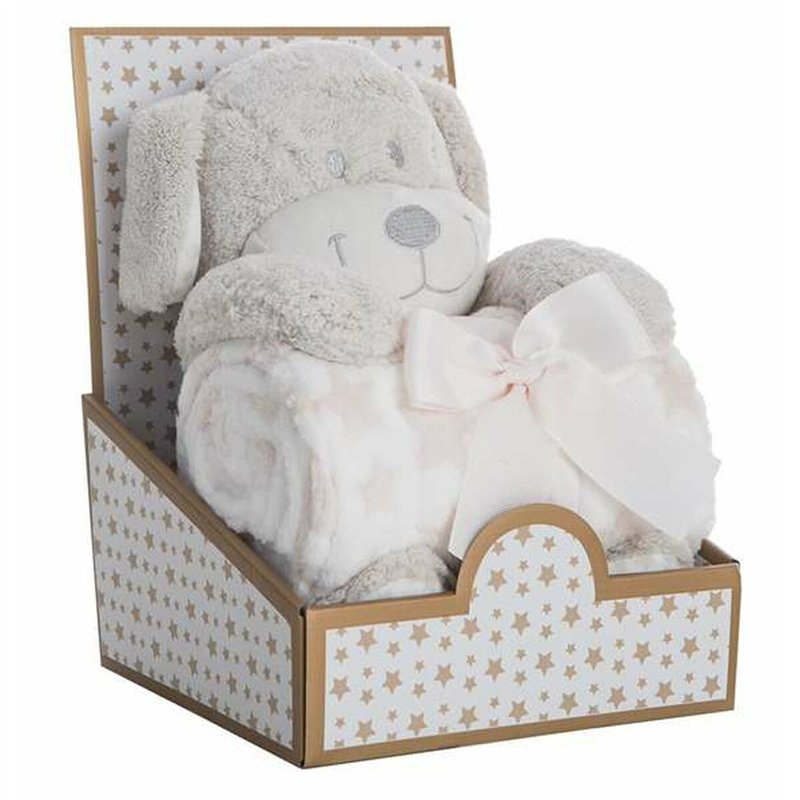 Image secondaire de Coffret Bébé Coralina Jouet Peluche Couverture Chien 100 x 75 cm