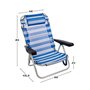 Chaise Pliante Colorbaby Marin 48 x 48,5 x 84 cm Blanc Blue marine
