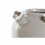 Vase DKD Home Decor Porcelaine Gris Beige Oiseaux Shabby Chic (15 x 15 x 13,5 cm) (2 Unités)  