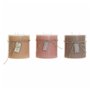 Bougie DKD Home Decor (3 pcs) (12 x 12 x 12 cm)