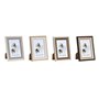 Cadre photo DKD Home Decor Gris Beige Marron Blanc Tropical Bois MDF (15 x 1,5 x 20 cm) (4 Unités)
