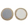 Dessous de plat DKD Home Decor Individuel Coton Fibre (20 x 20 x 1 cm) (2 Unités)