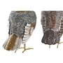 Figurine Décorative DKD Home Decor Beige Blanc Résine Oiseau Moderne (12,5 x 7 x 16 cm) (2 Unités)