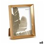 Cadre photo WPC0235MG-3 Doré verre Plastique (6 Unités)