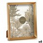 Cadre photo WPC0235MG-4 Doré verre Plastique (6 Unités)