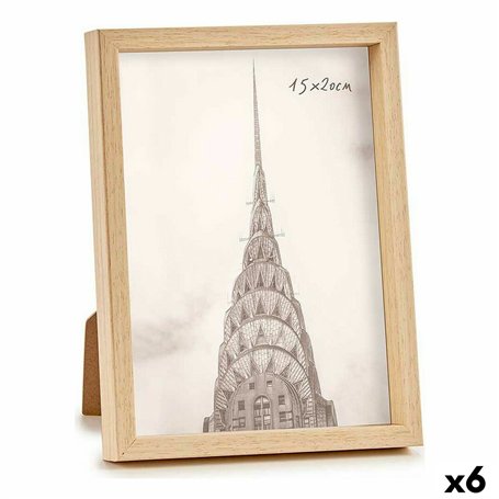 Cadre photo WPC1020ML-3 Marron Naturel Plastique (6 Unités)