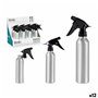 Bouteille Pulvérisatrice Berilo 37581 Noir Argenté Aluminium polypropylène 300 ml (12 Unités)