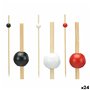 Ensemble de brochettes pour barbecue Kinvara 36340 Bambou (24 Unités)